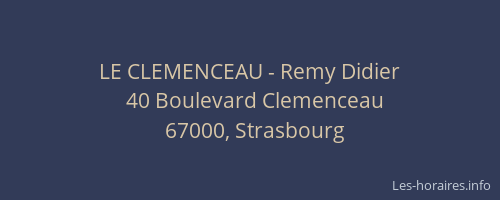 LE CLEMENCEAU - Remy Didier