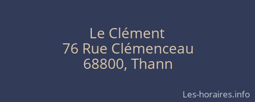Le Clément