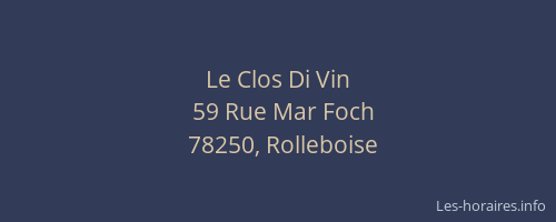 Le Clos Di Vin
