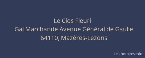 Le Clos Fleuri