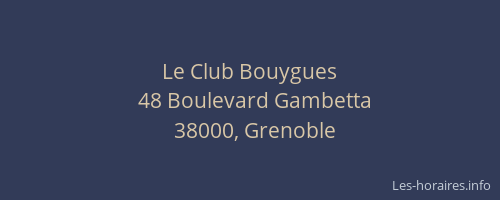 Le Club Bouygues