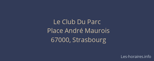 Le Club Du Parc