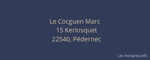 Le Cocguen Marc