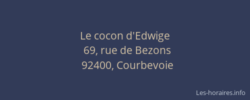 Le cocon d'Edwige