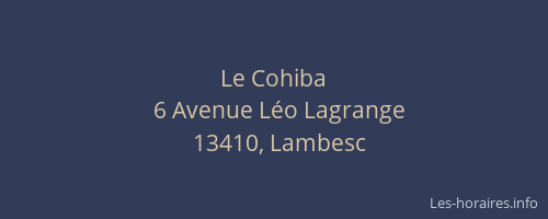 Le Cohiba