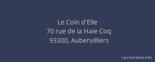Le Coin d'Elle