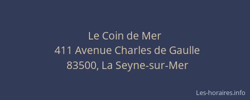 Le Coin de Mer