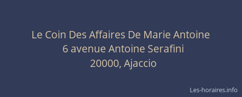 Le Coin Des Affaires De Marie Antoine