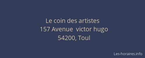 Le coin des artistes
