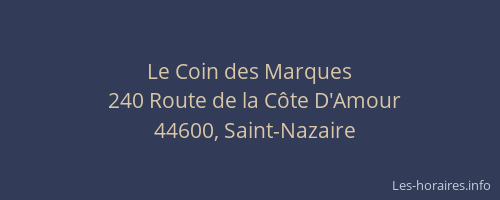 Le Coin des Marques