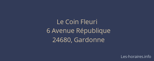 Le Coin Fleuri