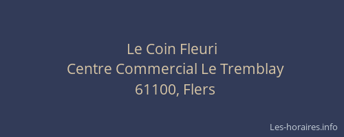 Le Coin Fleuri