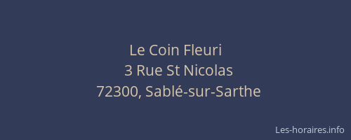Le Coin Fleuri
