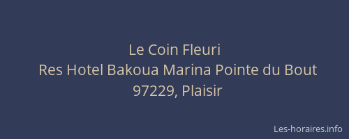 Le Coin Fleuri