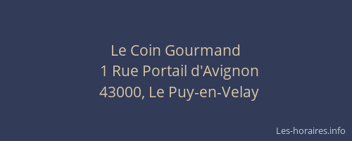 Le Coin Gourmand