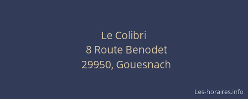 Le Colibri