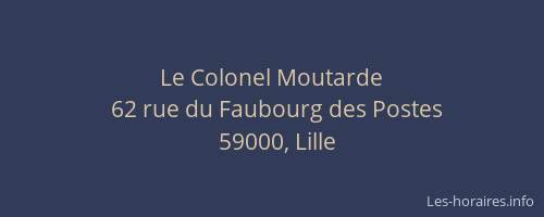 Le Colonel Moutarde