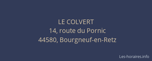 LE COLVERT