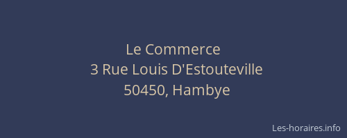 Le Commerce