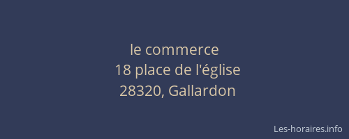 le commerce