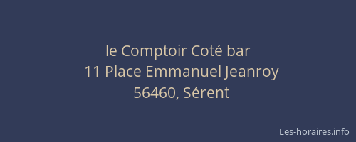 le Comptoir Cot&eacute; bar