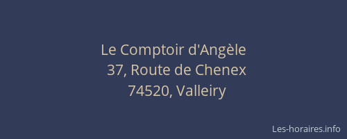 Le Comptoir d'Ang&egrave;le
