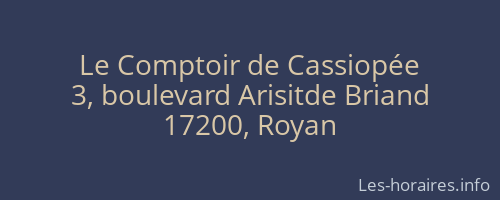 Le Comptoir de Cassiopée