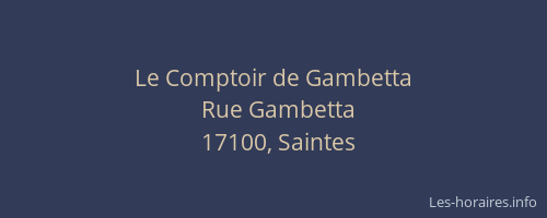 Le Comptoir de Gambetta