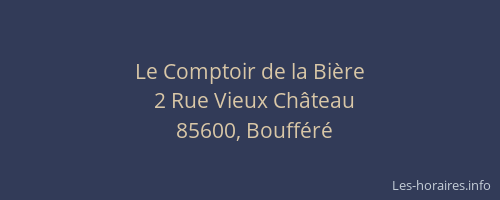 Le Comptoir de la Bière