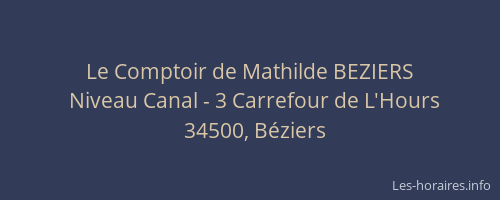 Le Comptoir de Mathilde BEZIERS