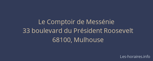 Le Comptoir de Messénie
