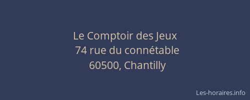 Le Comptoir des Jeux
