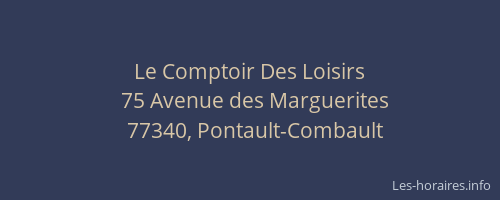 Le Comptoir Des Loisirs