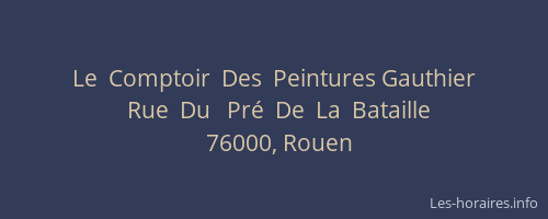 Le  Comptoir  Des  Peintures Gauthier