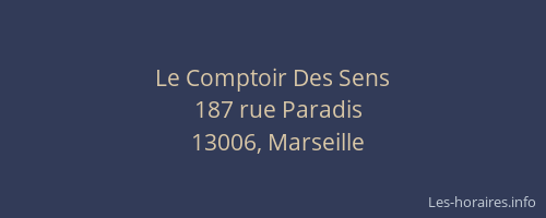 Le Comptoir Des Sens