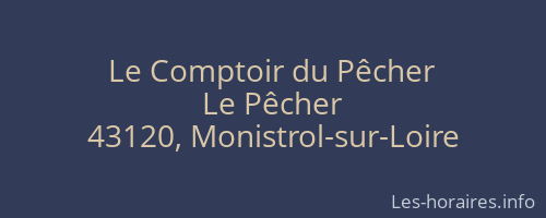 Le Comptoir du Pêcher