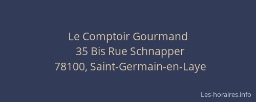 Le Comptoir Gourmand