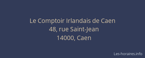 Le Comptoir Irlandais de Caen