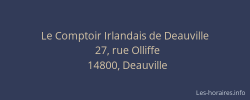 Le Comptoir Irlandais de Deauville