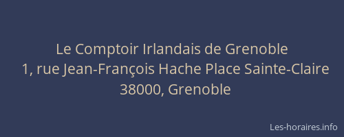 Le Comptoir Irlandais de Grenoble