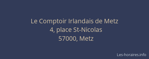 Le Comptoir Irlandais de Metz