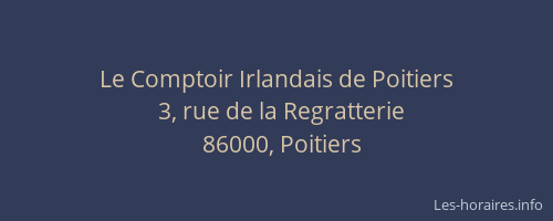Le Comptoir Irlandais de Poitiers