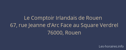 Le Comptoir Irlandais de Rouen