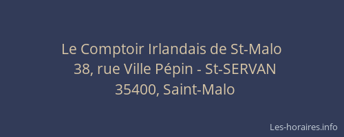 Le Comptoir Irlandais de St-Malo