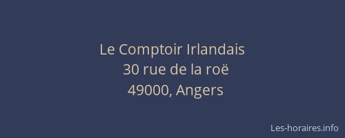 Le Comptoir Irlandais