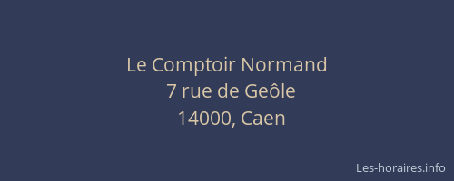 Le Comptoir Normand