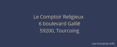 Le Comptoir Religieux