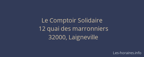 Le Comptoir Solidaire