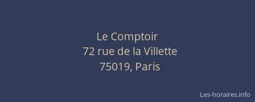 Le Comptoir