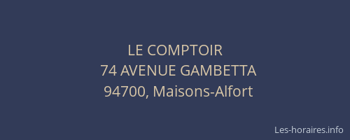 LE COMPTOIR